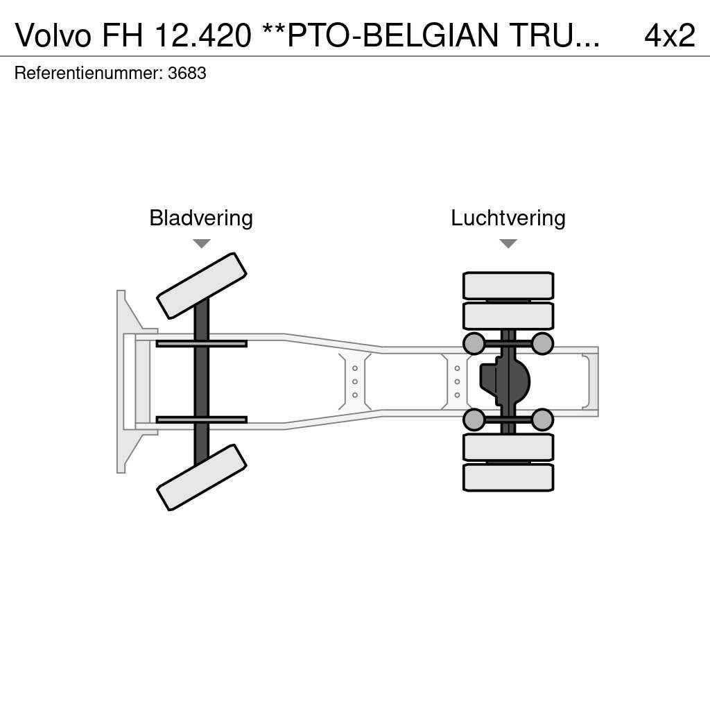 Volvo FH 12.420 **PTO-BELGIAN TRUCK-LOW MILEAGE** Motrici e Trattori Stradali