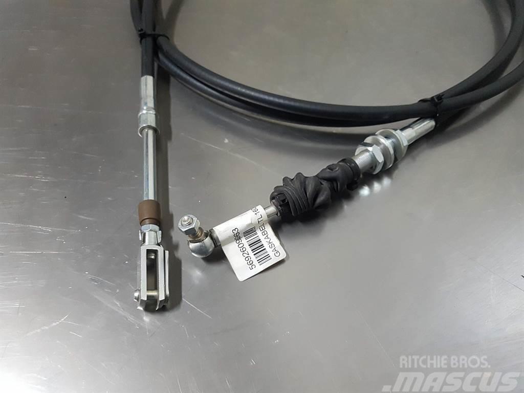 Terex TL160-5692609963-Throttle cable/Gaszug/Gaskabel Telaio e sospensioni