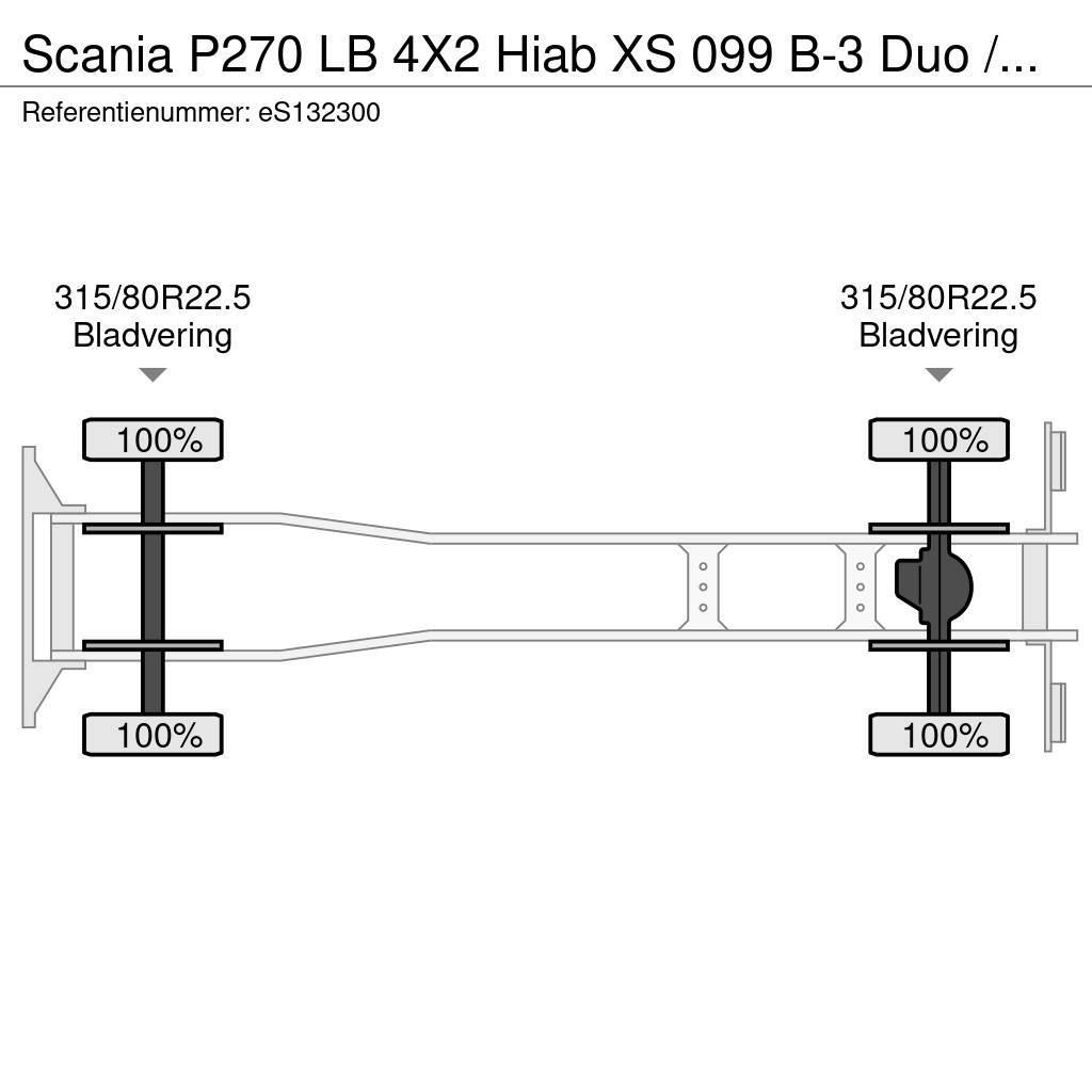 Scania P270 LB 4X2 Hiab XS 099 B-3 Duo / NEW/UNUSED Gru per tutti i terreni