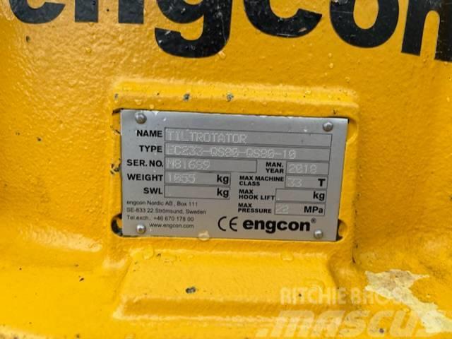 Engcon EC233-QS80-QS80-10, good condition Pale a rotazione