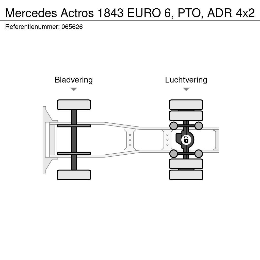 Mercedes-Benz Actros 1843 EURO 6, PTO, ADR Motrici e Trattori Stradali