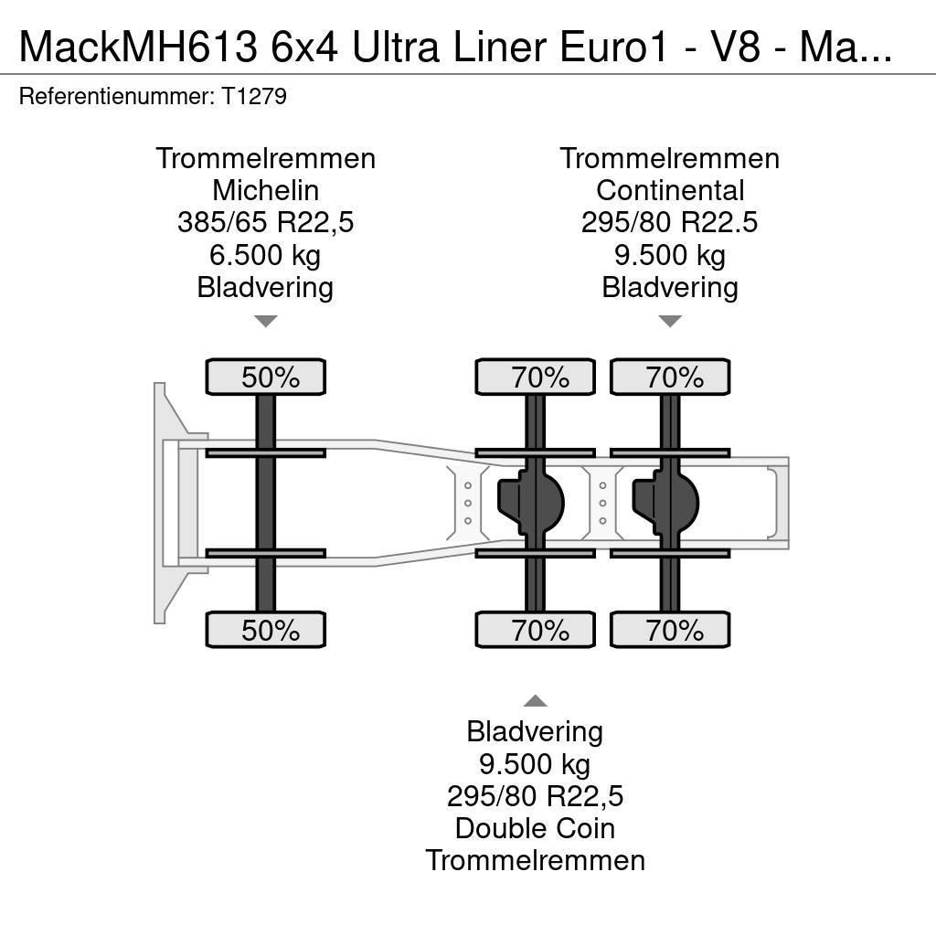 Mack MH613 6x4 Ultra Liner Euro1 - V8 - Manual - PTO - Motrici e Trattori Stradali