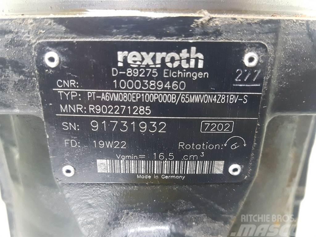 Wacker Neuson 1000389460-Rexroth A6VM080-R902271285-Drive motor Componenti idrauliche