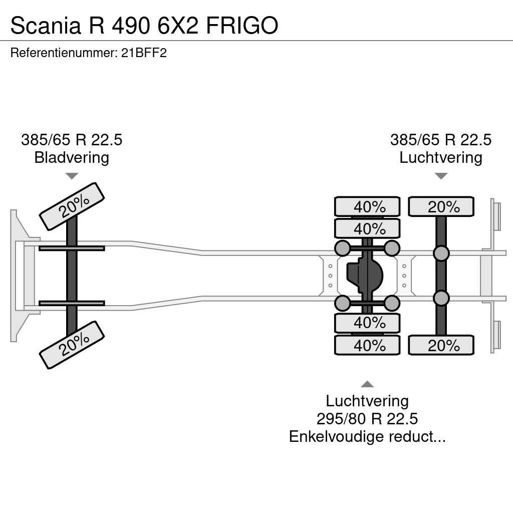 Scania R 490 6X2 FRIGO Camion a temperatura controllata