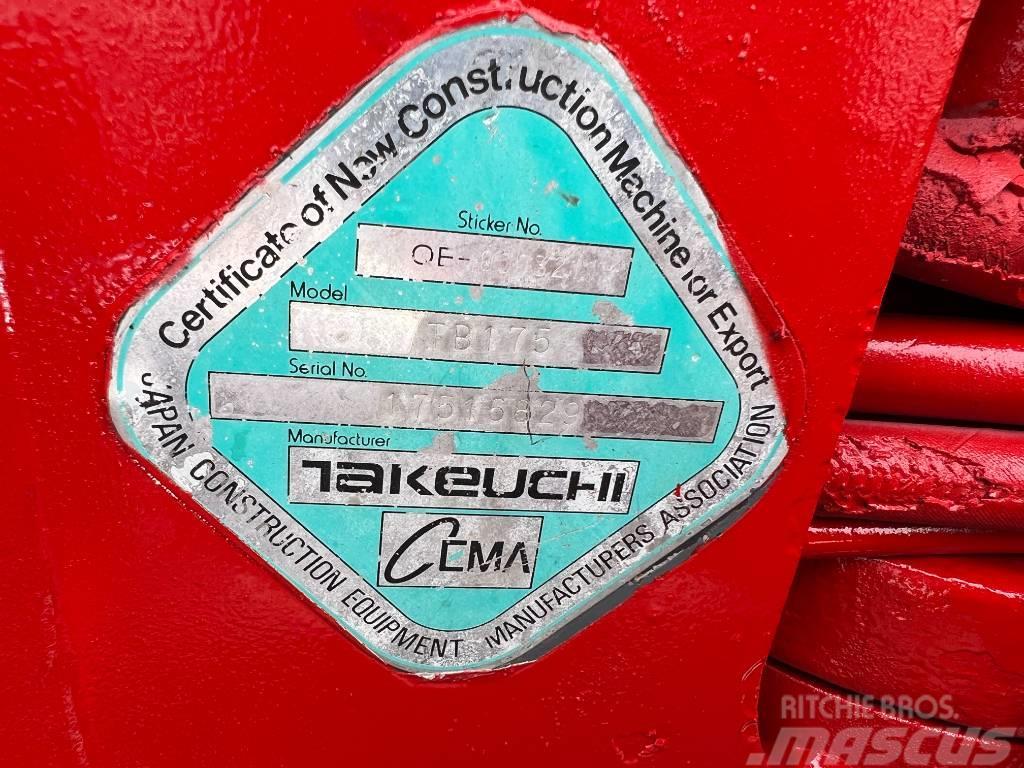 Takeuchi TB175 Escavatori medi 7t - 12t