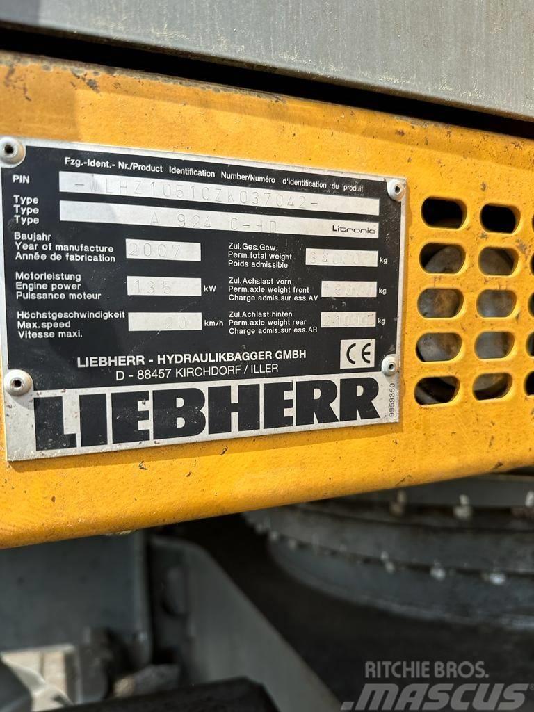 Liebherr A 924C-HD Escavatori gommati