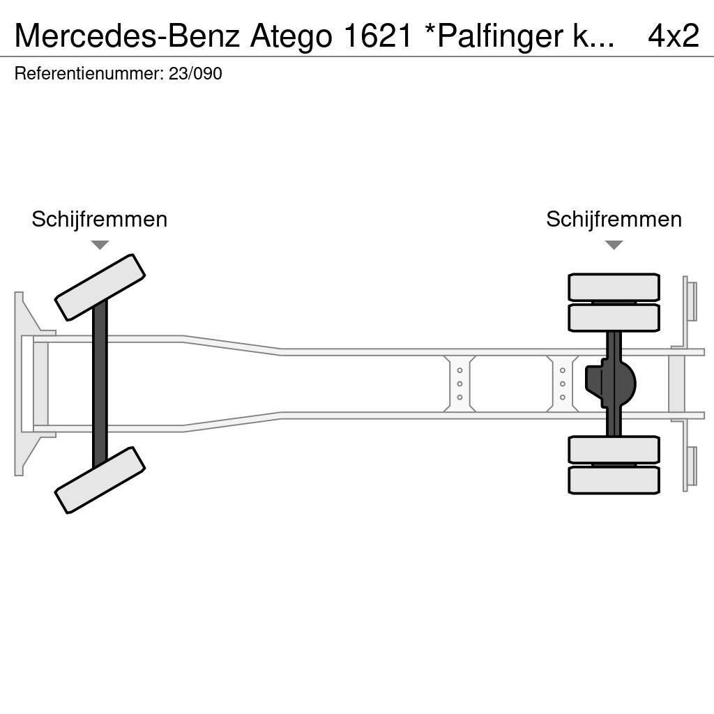 Mercedes-Benz Atego 1621 *Palfinger kraan*Containersysteem*lucht Camion con gancio di sollevamento