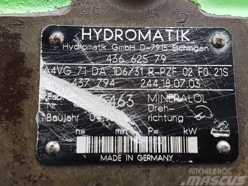 Hydromatik A4VG71DA1D6/31R - Drive pump/Fahrpumpe/Rijpomp Componenti idrauliche