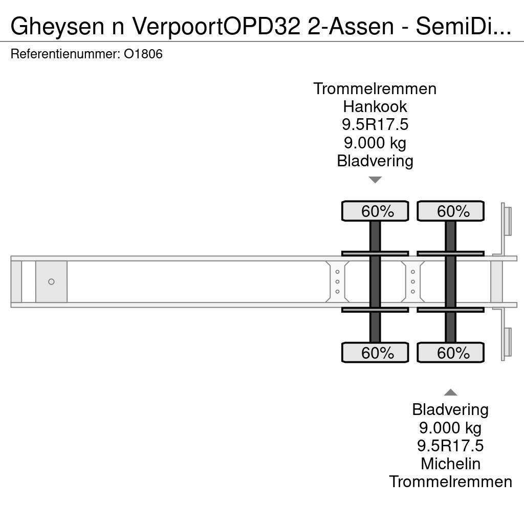  Gheysen n Verpoort OPD32 2-Assen - SemiDieplader - Semirimorchi Ribassati