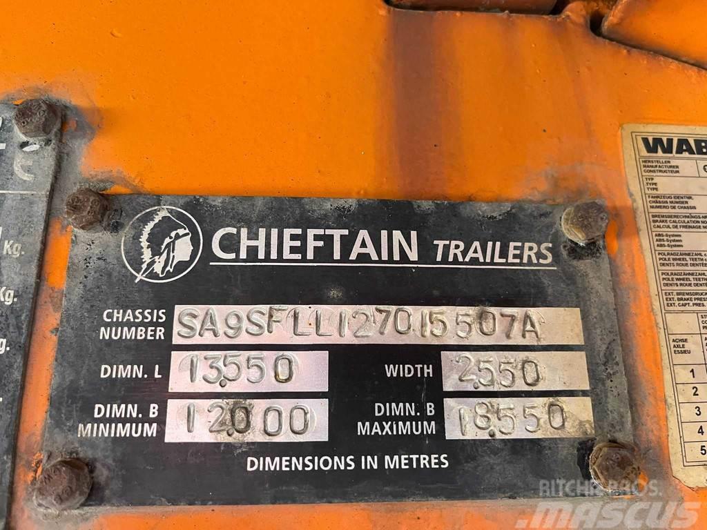 Chieftain SFLL 1270 PLATFORM L=9315 mm Semirimorchi Ribassati