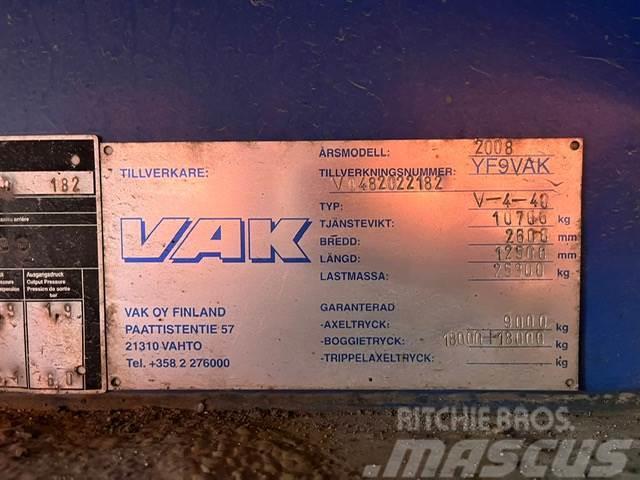 VAK V-4-40 VECTOR 1850 / BOX L=12385 mm Rimorchi a temperatura controllata