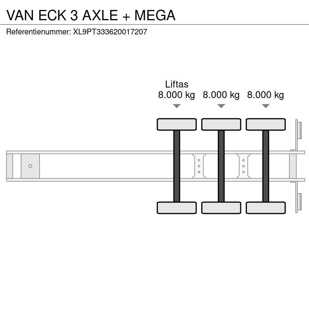 Van Eck 3 AXLE + MEGA Semirimorchi a cassone chiuso