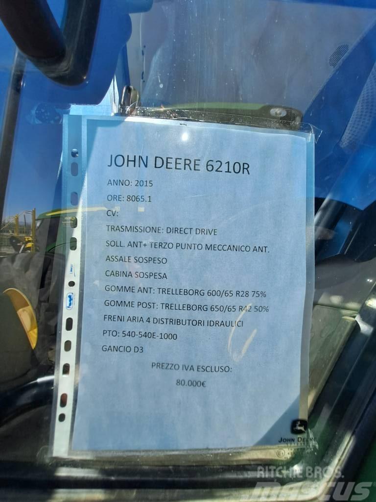 John Deere 6210 R Trattori