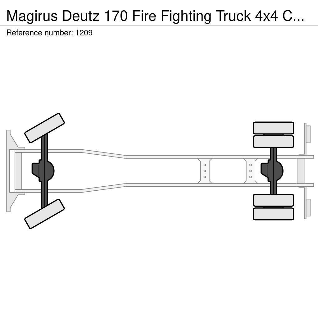 Magirus Deutz 170 Fire Fighting Truck 4x4 Complete truck G Camion Pompieri