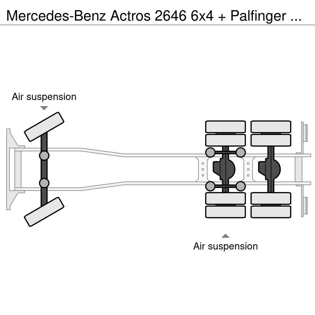Mercedes-Benz Actros 2646 6x4 + Palfinger PK29002 D (winch) Gru per tutti i terreni