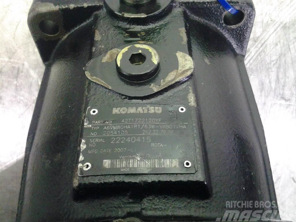 Komatsu 42T1722120YF - A6VM80HA1R1/63W - Drive motor Componenti idrauliche