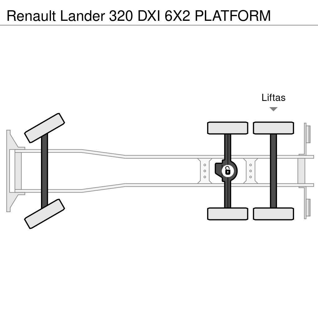 Renault Lander 320 DXI 6X2 PLATFORM Camion con sponde ribaltabili