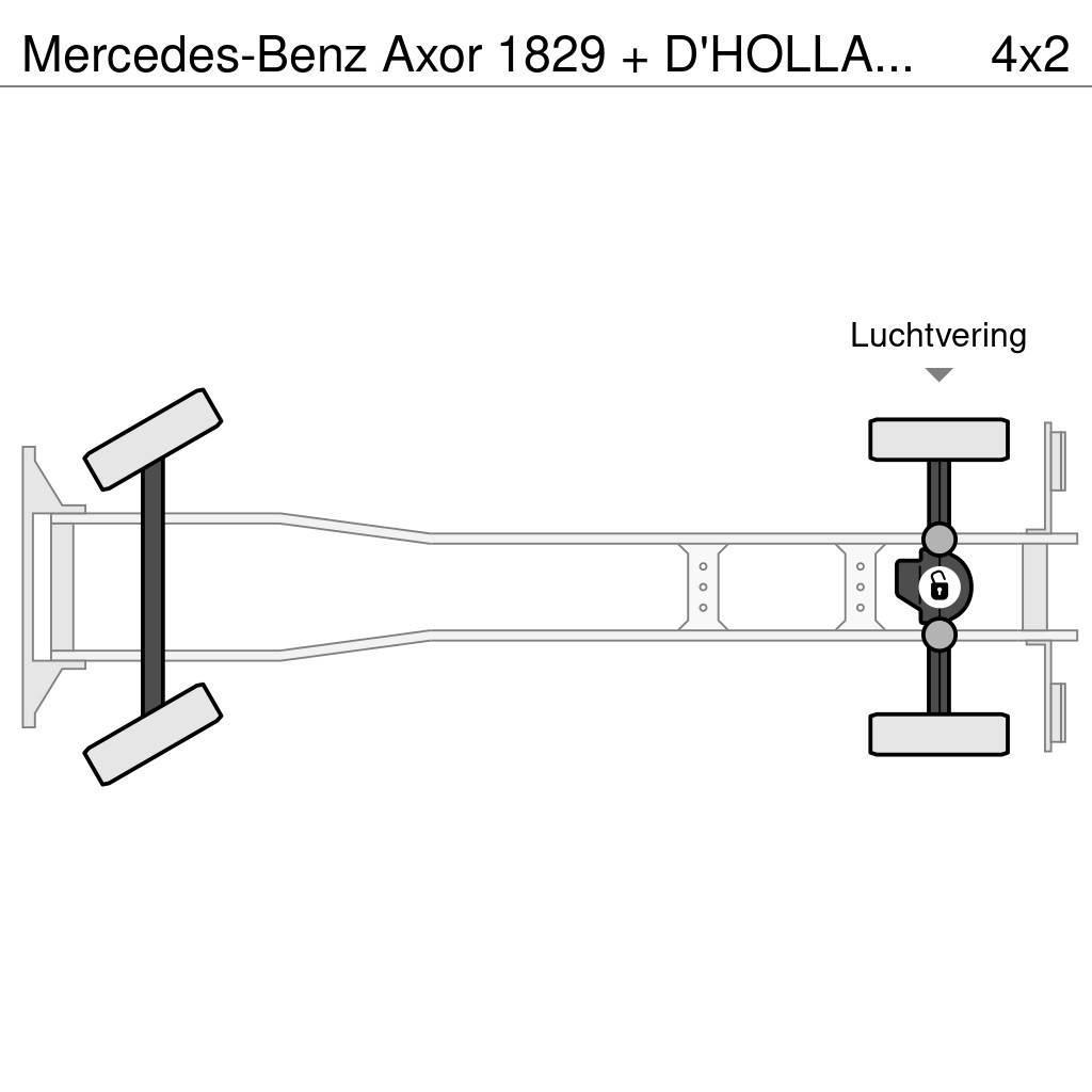 Mercedes-Benz Axor 1829 + D'HOLLANDIA 2000 KG Camion cassonati