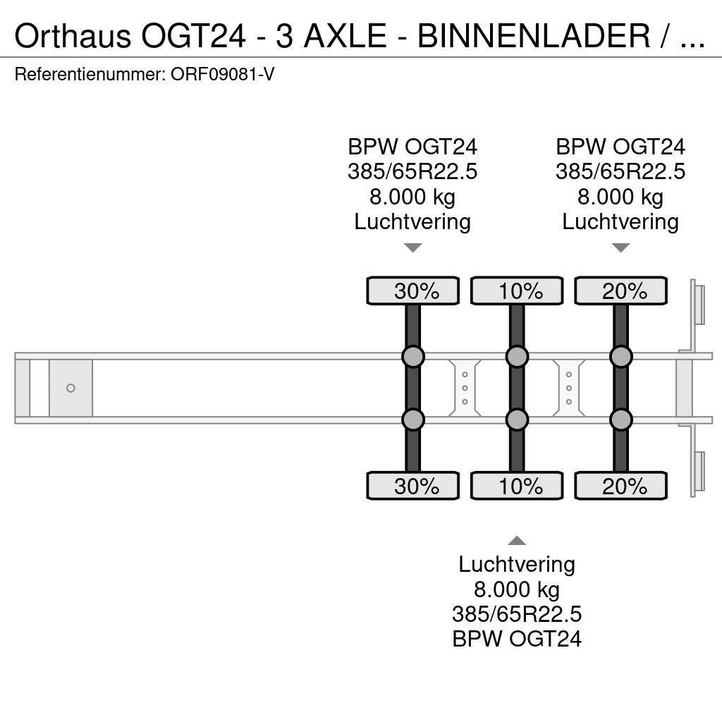 Orthaus OGT24 - 3 AXLE - BINNENLADER / INNENLADER / INLOAD Altri semirimorchi