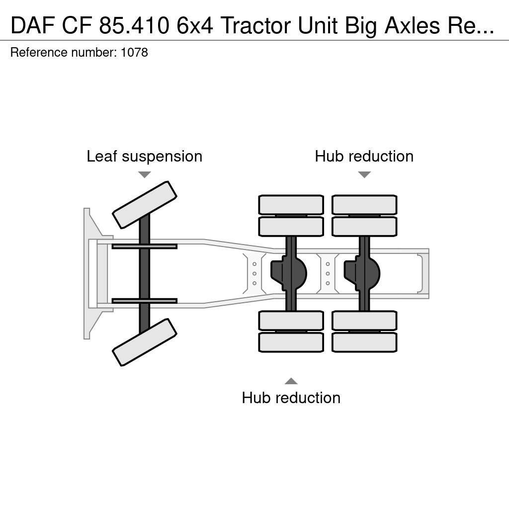 DAF CF 85.410 6x4 Tractor Unit Big Axles Retarder Good Motrici e Trattori Stradali