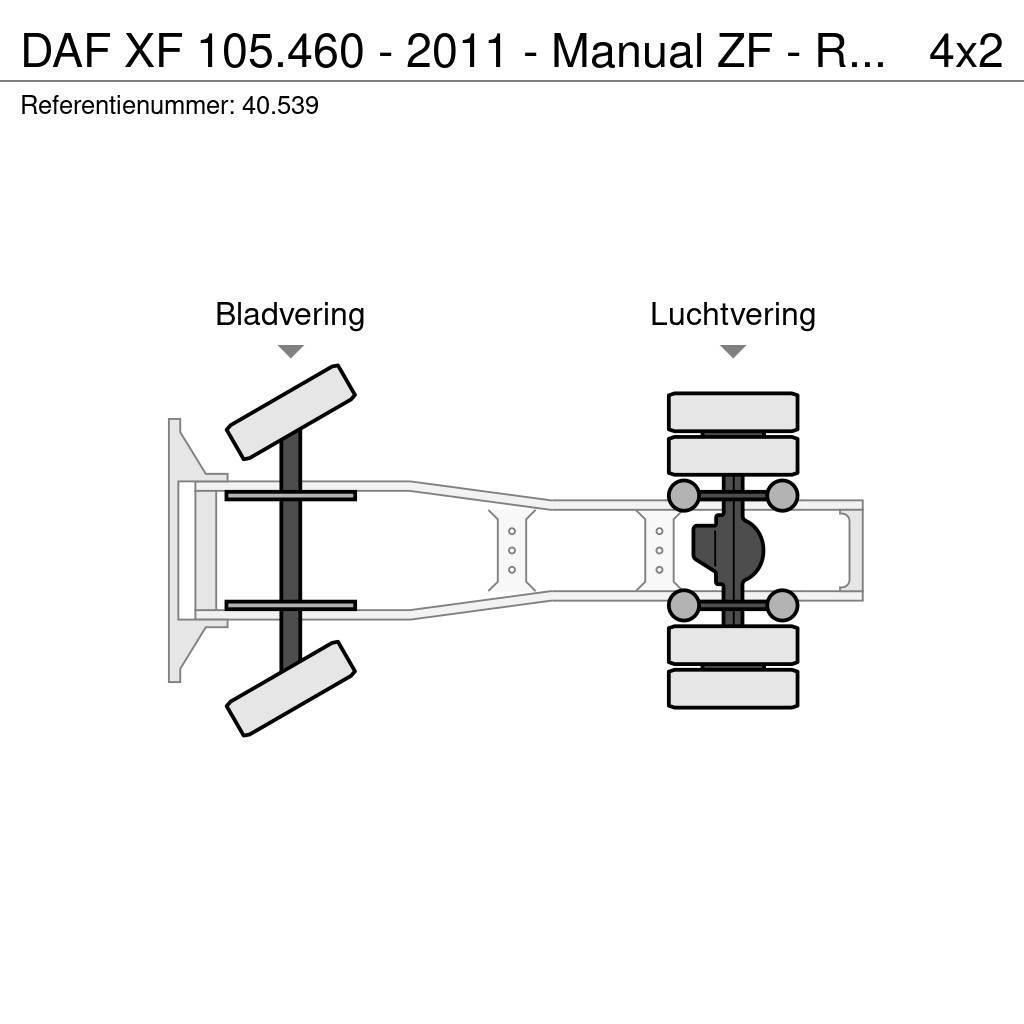 DAF XF 105.460 - 2011 - Manual ZF - Retarder - Origin: Motrici e Trattori Stradali
