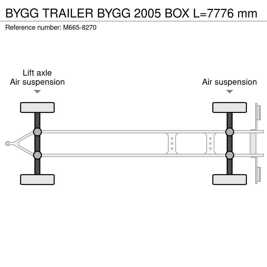  Bygg TRAILER BYGG 2005 BOX L=7776 mm Rimorchi cassonati