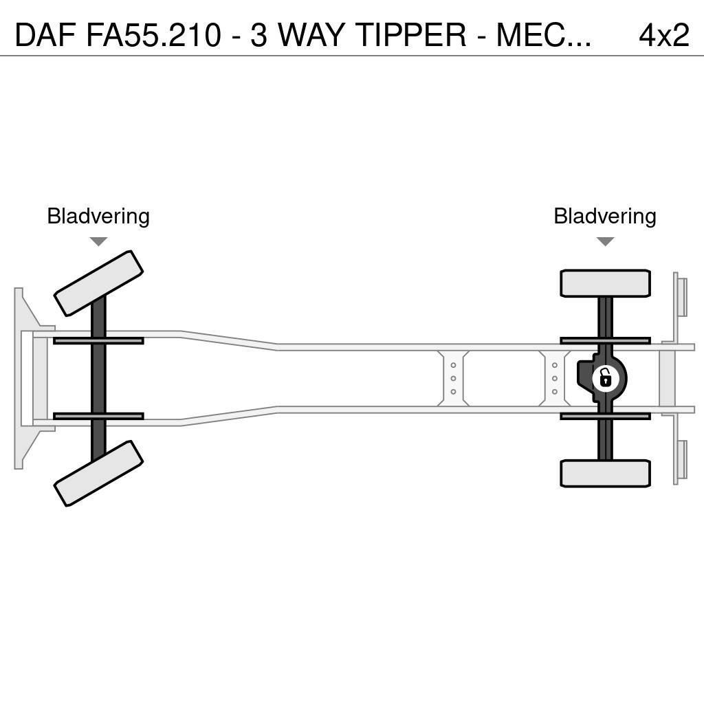 DAF FA55.210 - 3 WAY TIPPER - MECHANICAL INJECTION Camion ribaltabili