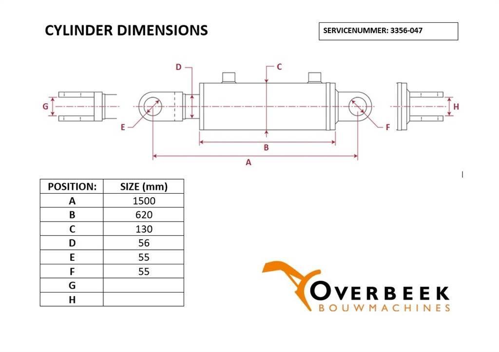 Terex Schaeff - Tilt cylinder/Kippzylinder/Nijgcilinder Componenti idrauliche