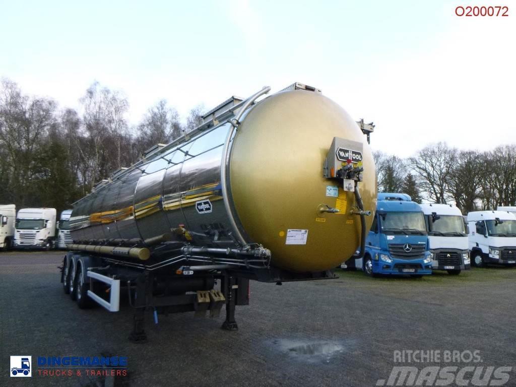 Van Hool Chemical tank inox L4BH 30 m3 / 1 comp / ADR 29/08 Semirimorchi cisterna