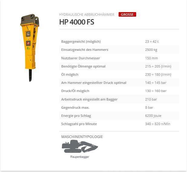 Indeco HP 4000 FS Martelli - frantumatori