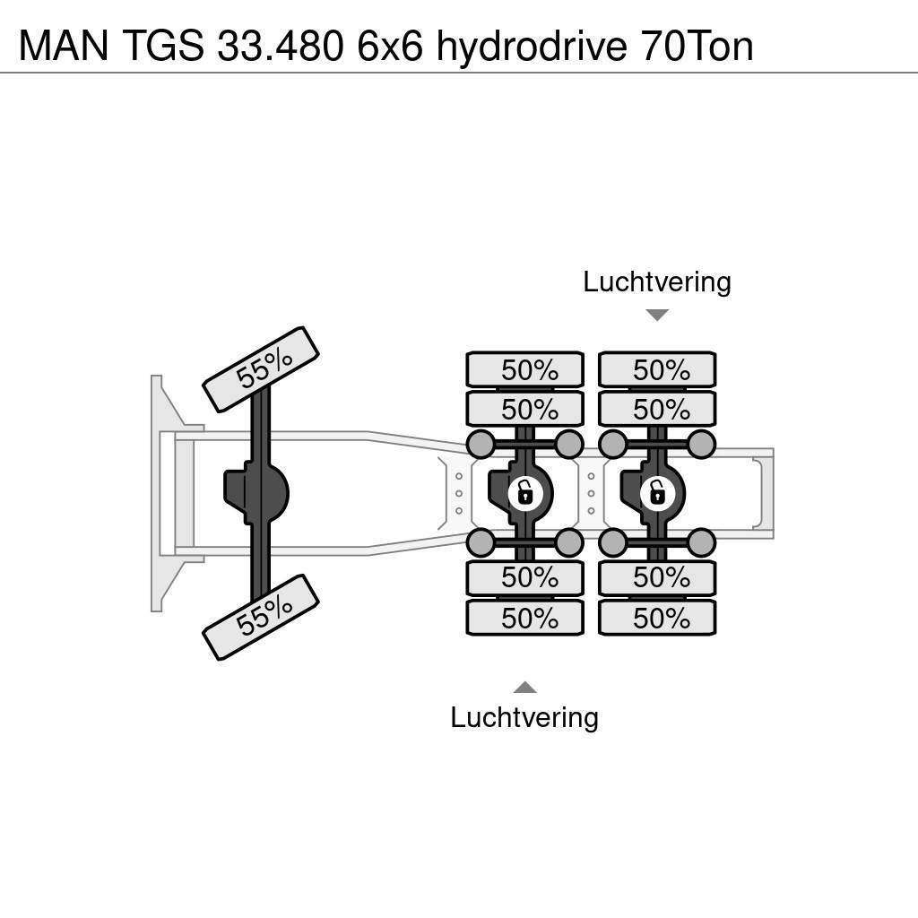 MAN TGS 33.480 6x6 hydrodrive 70Ton Motrici e Trattori Stradali