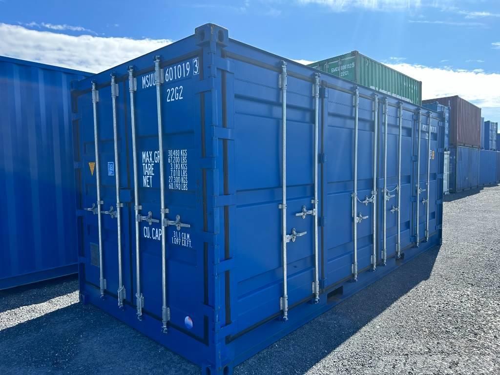  container ny 20fot hel öppningsbar långsida och en Container speciali