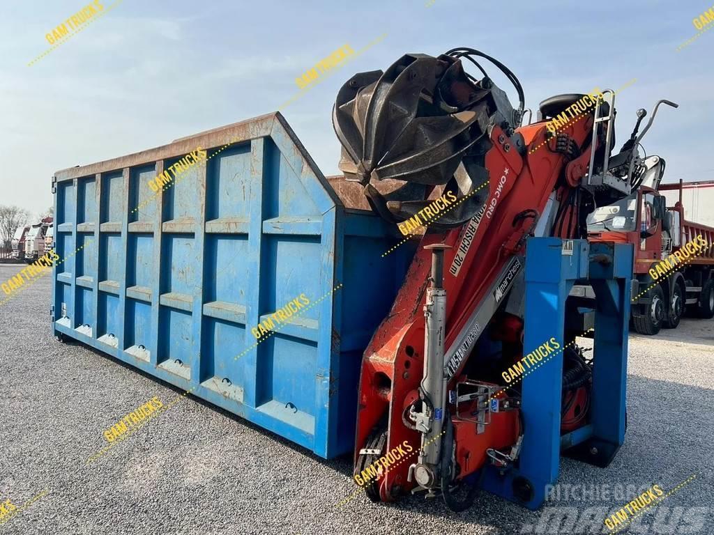  Diversen Container mit Kran Marchesi 4.500 RT0280 Container per trasportare