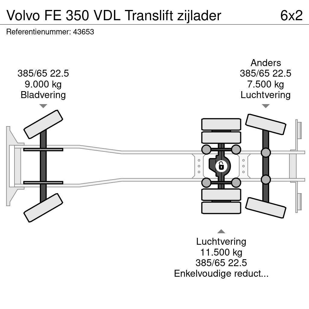 Volvo FE 350 VDL Translift zijlader Camion dei rifiuti