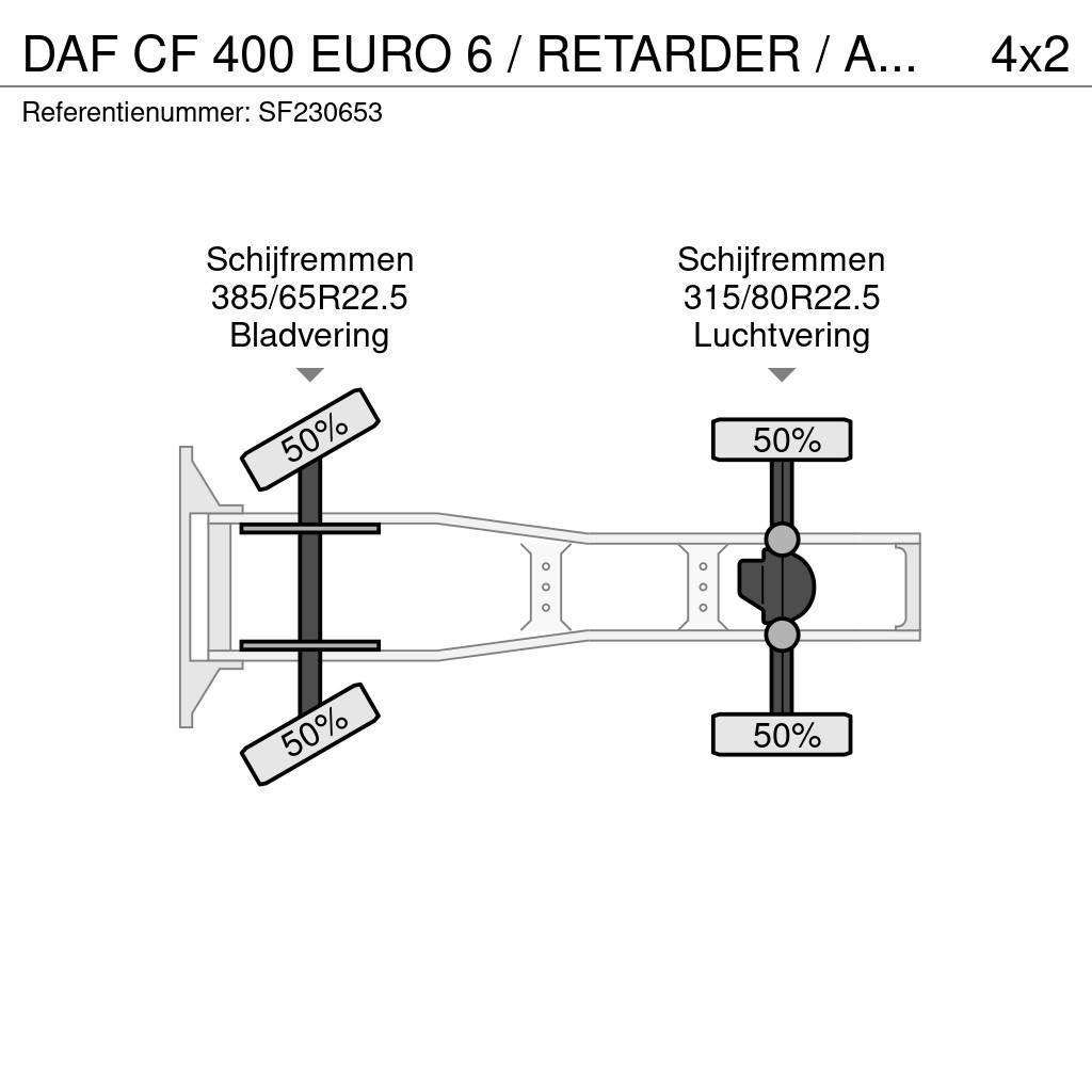 DAF CF 400 EURO 6 / RETARDER / AIRCO Motrici e Trattori Stradali