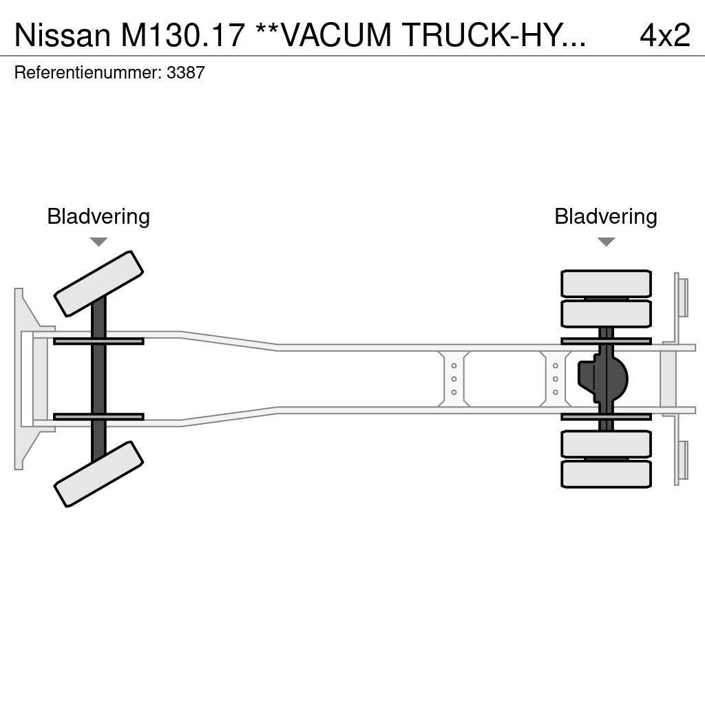 Nissan M130.17 **VACUM TRUCK-HYDROCUREUR-BELGIAN TRUCK** Camion autospurgo