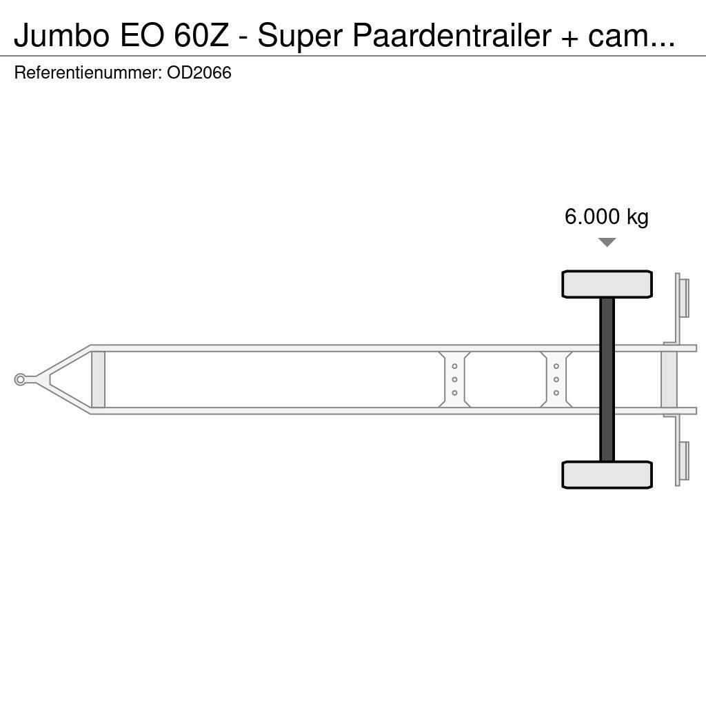 Jumbo EO 60Z - Super Paardentrailer + camper GEEN BTW! Rimorchi per trasporto animali