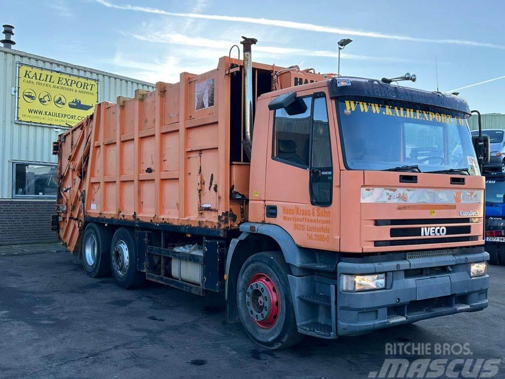 Iveco 180E30 Garbage Truck 6x2 Haller Good Condition Camion dei rifiuti
