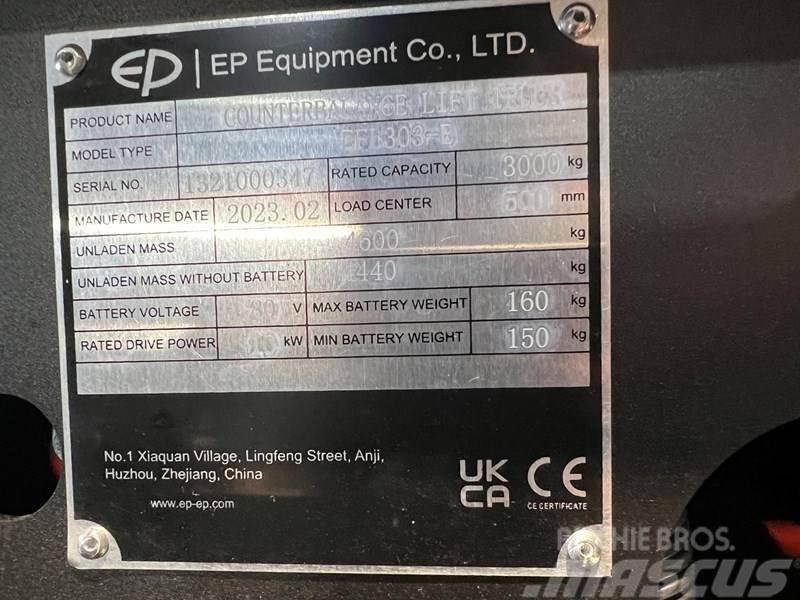 EP EFL303-B met een hefhoogte van 4,8 meter Carrelli elevatori elettrici