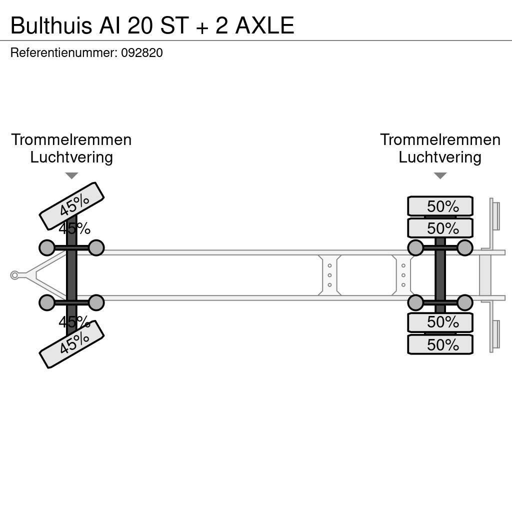 Bulthuis AI 20 ST + 2 AXLE Rimorchi portacontainer