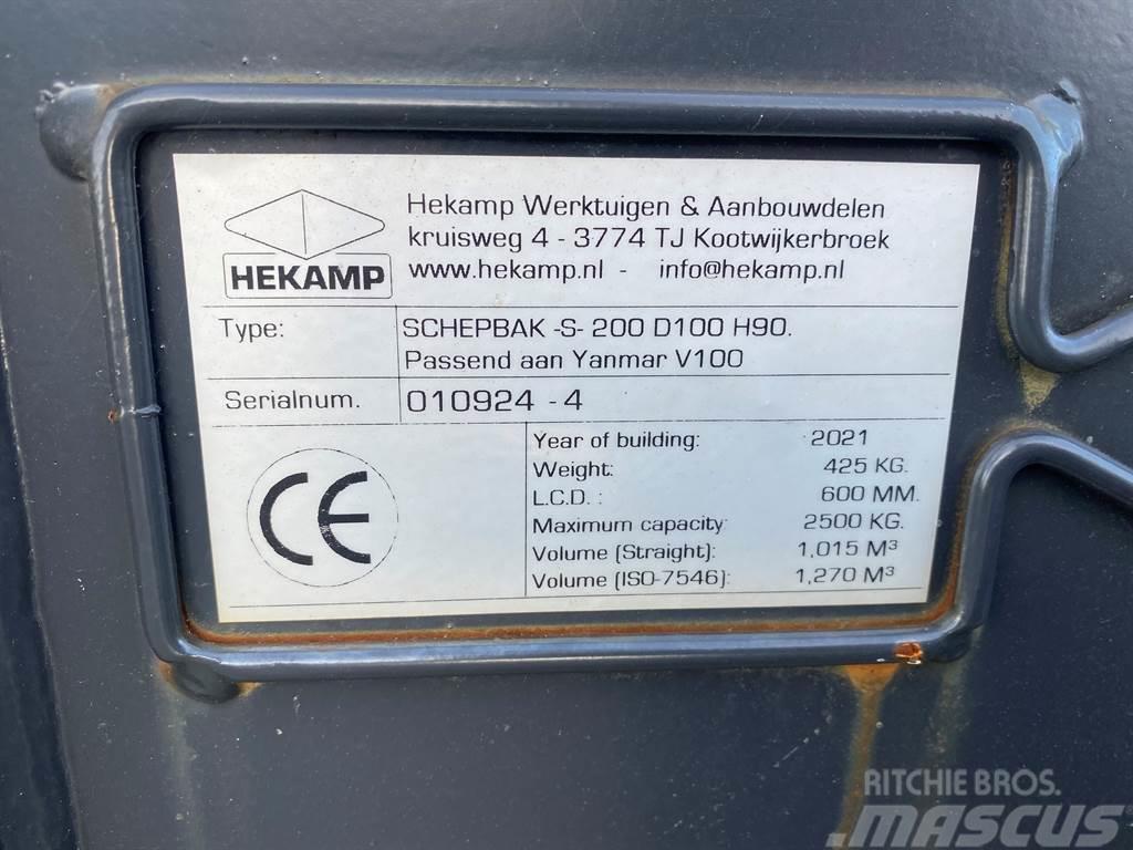 Terex Schaeff Ø50MM-Hekamp SCHEPBAK-S-200 D100 H90-Bucket Benne
