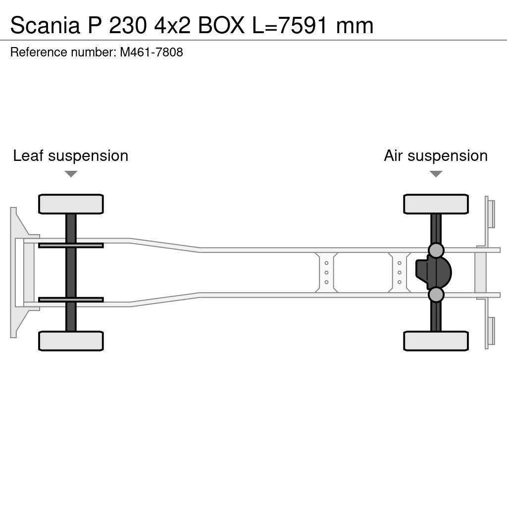 Scania P 230 4x2 BOX L=7591 mm Camion cassonati