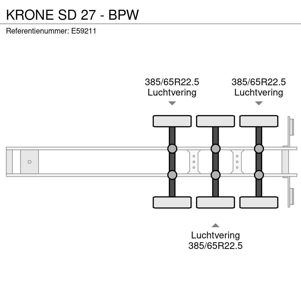 Krone SD 27 - BPW Semirimorchi a cassone chiuso