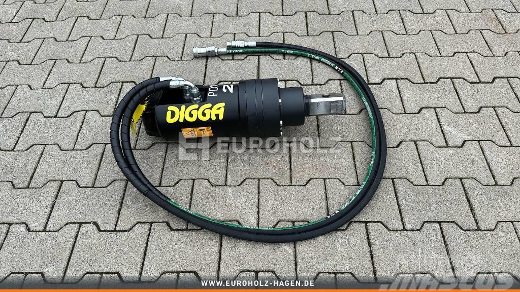  [Digga] Digga PDX2 Erdbohrer Motor mit Schläuchen Perforatrici