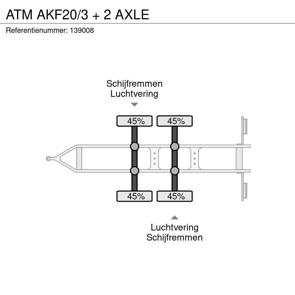 ATM AKF20/3 + 2 AXLE Rimorchi con sponde ribaltabili