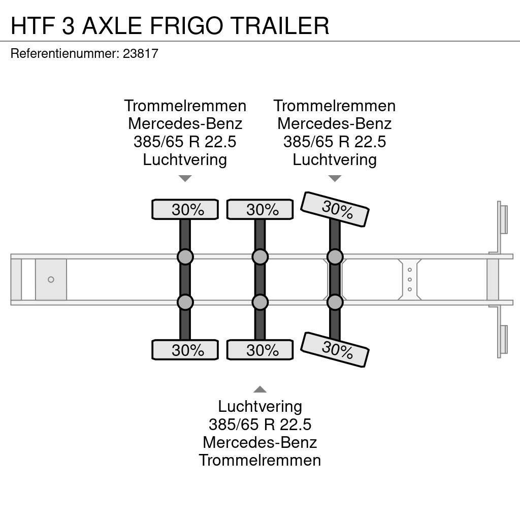 HTF 3 AXLE FRIGO TRAILER Semirimorchi a temperatura controllata