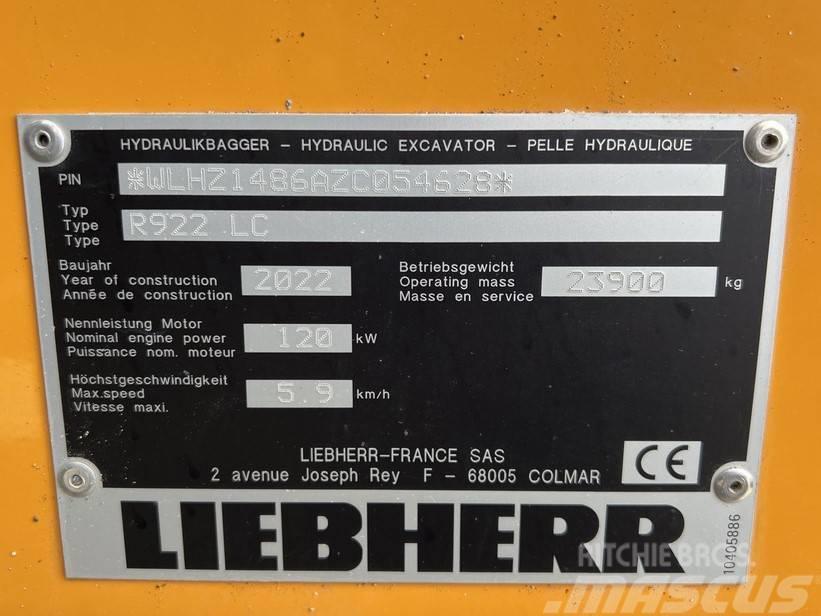 Liebherr R922 LC Escavatori cingolati