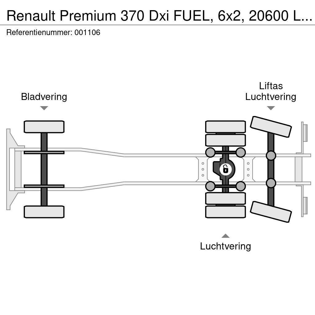 Renault Premium 370 Dxi FUEL, 6x2, 20600 Liter, 6 Comp, Re Cisterna