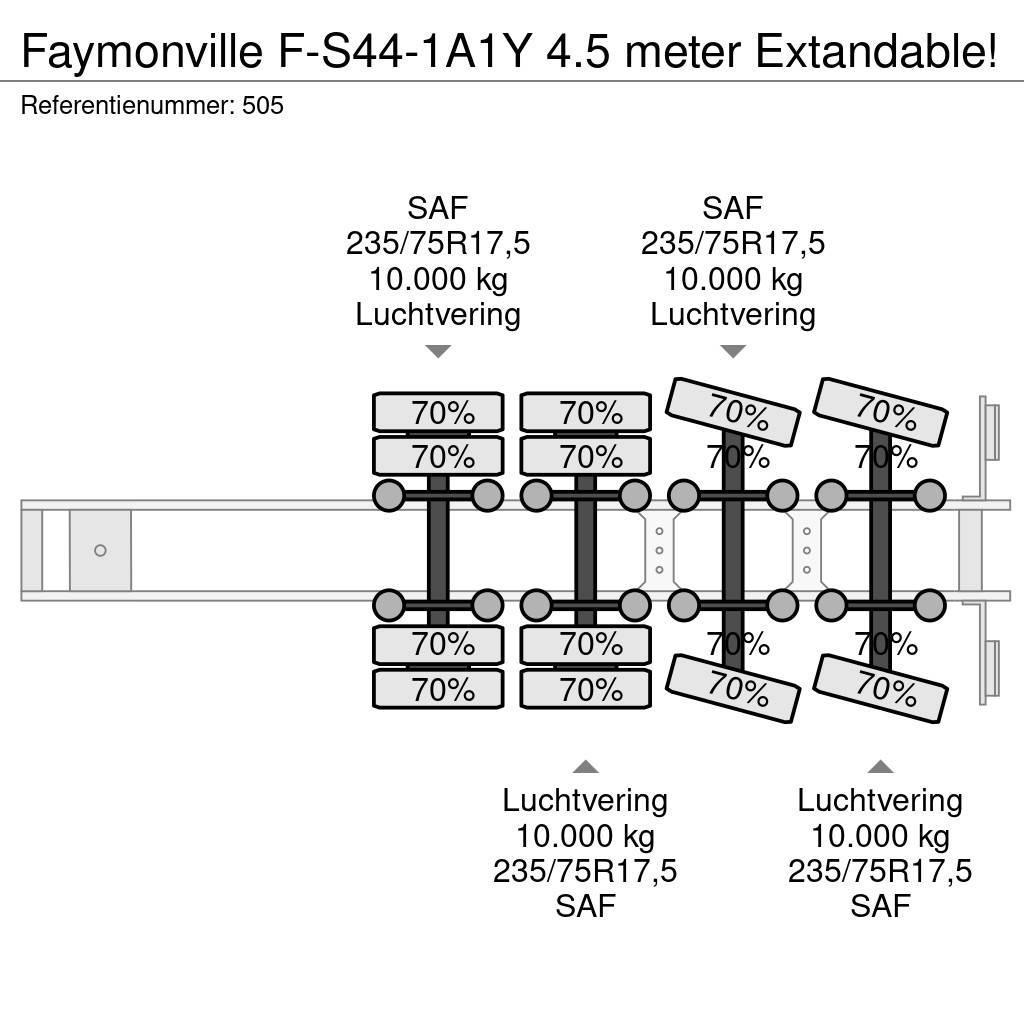Faymonville F-S44-1A1Y 4.5 meter Extandable! Semirimorchi Ribassati