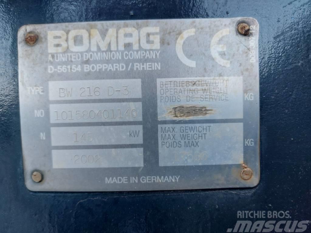 Bomag BW 216 D-3 Rulli monotamburo